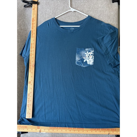Original Use Men's Lake Blue Crew Neck Short Sleeve Pocket T-Shirt Size XXL - Picture 1 of 10